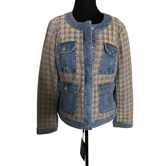 White House Black House Denim & Tweed Jacket - Picture 8 of 8